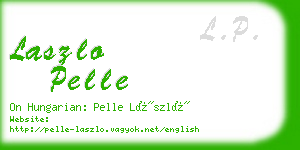 laszlo pelle business card